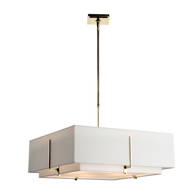 Luminaire suspendu carré unique à 4 lumières Exos