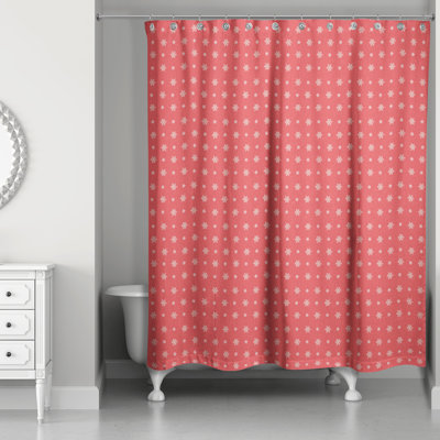 Rideau de douche simple en polyester Derrance
