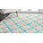 Barcelona Shag Hand Tufted Performance Geometric Rug-12414432