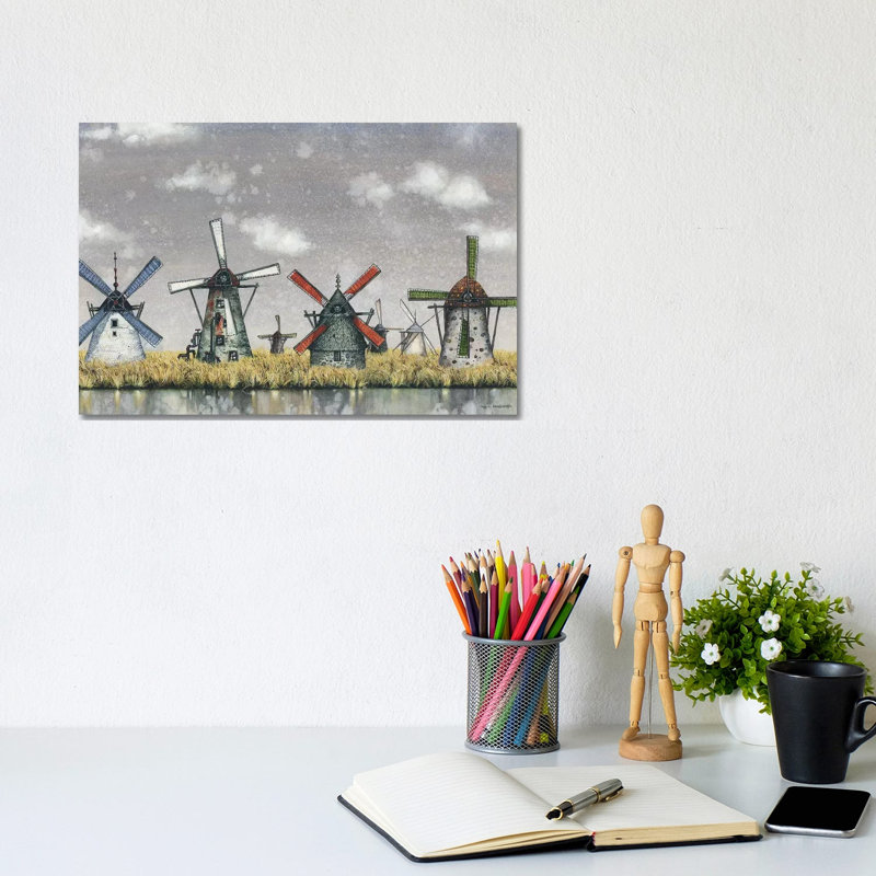Atmospheric by Maggie Vandewalle - Wrapped Canvas Painting, 20.32 cm H x 30.48 cm W
