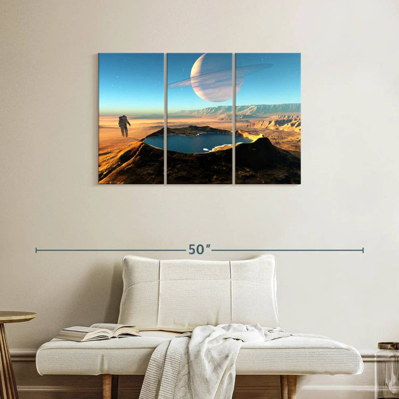 Kelan Space Crater, 24" H x 38" W