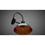 Lampe de grange d'extérieur à 1 ampoule Gunnora avec poussière à l'aube-800128794-733323029