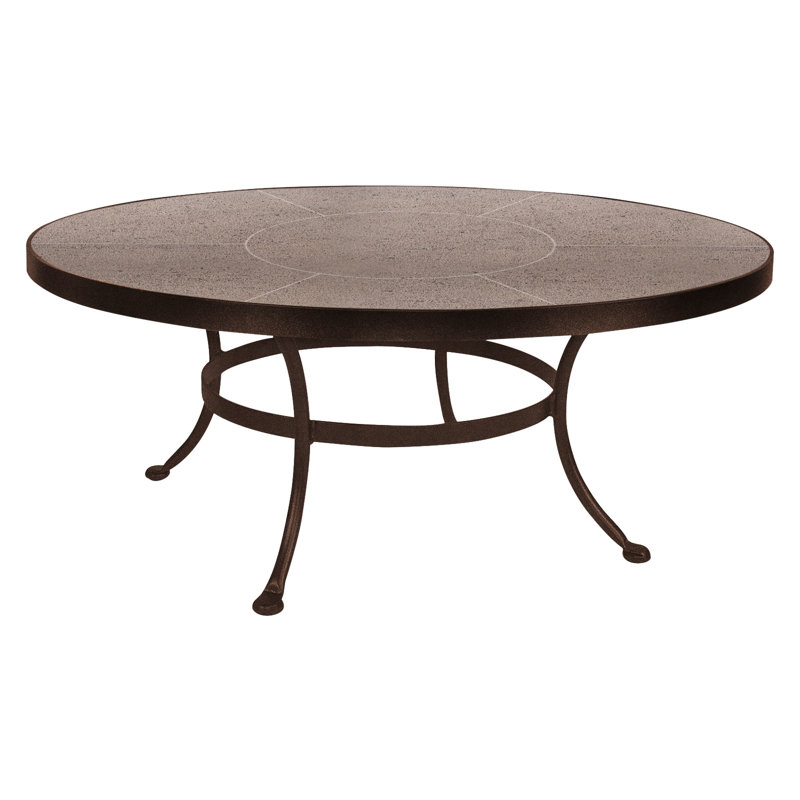 Outdoor Round Coffee Table, Copper Creek, Canyon Taupe