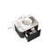 Meuble-lavabo Dina de 30 po avec lavabo, armoire à bord arrondi flottant avec tiroir, lavabo en marbre blanc, pré-assemblé, noir