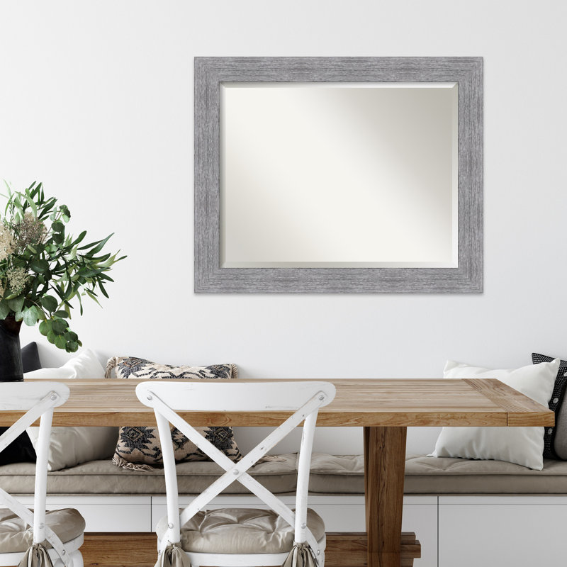 Miroir mural Turbeville, Gris, 27 po x 33 po