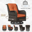 Ensemble de conversation pour 4 personnes avec foyer et coussins-777979864