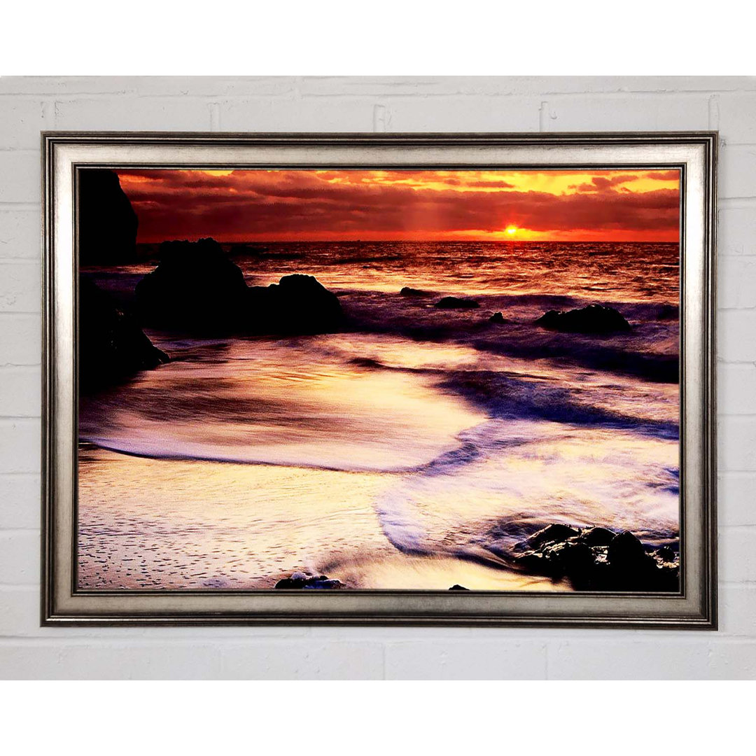 Gerahmtes Leinwandbild Ocean Mist Sunrise