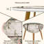 Ensemble de 2 tables basses gigognes Triangle