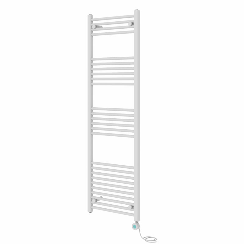 Ariany Straight Towel Rail Heated Towel Rails, 160cm H x 50cm W x 3cm D, White