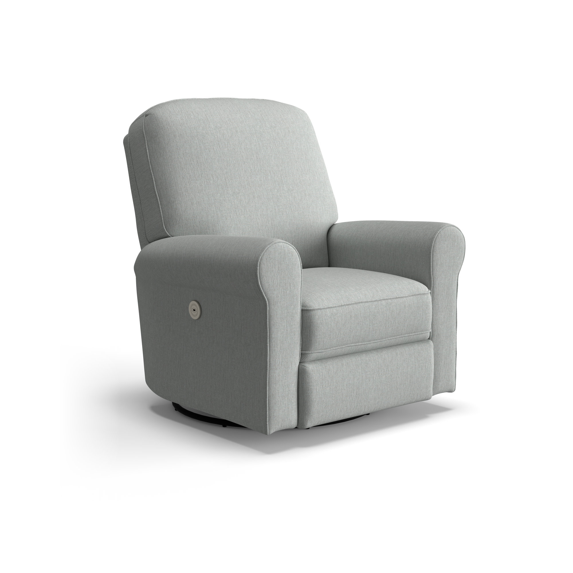 Anastasia Power Recliner, Radical Ash Gray Performance Chenille