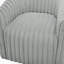 Fauteuil demi-tonneau pivotant ultra confortable avec un large tissu semblable à un cordon et des sièges de soutien, parfait pour se détendre et recevoir à la maison