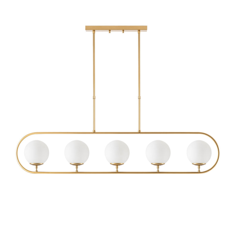 Lustre pour îlot de cuisine à 5 lumières Belisle