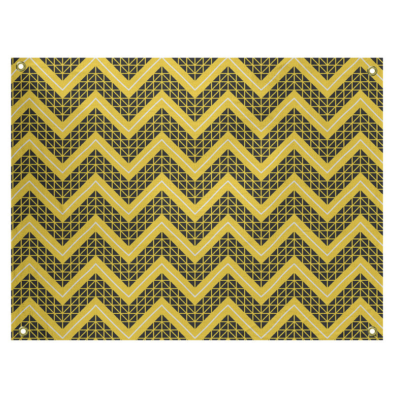 Tapisserie Stephenie, H 59 po x l 80 po, Jaune / Noir