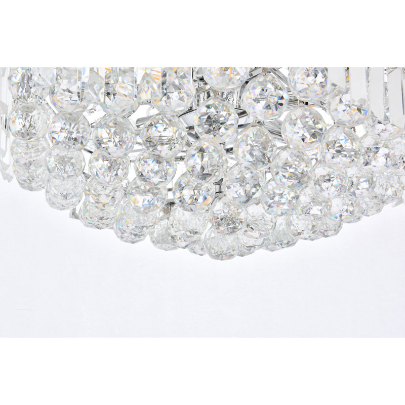 Eustacio 9 - Light Dimmable Tiered Chandelier, Chrome