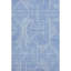 Tapis bleu Prisco lavable à la machine de qualité supérieure-961220141