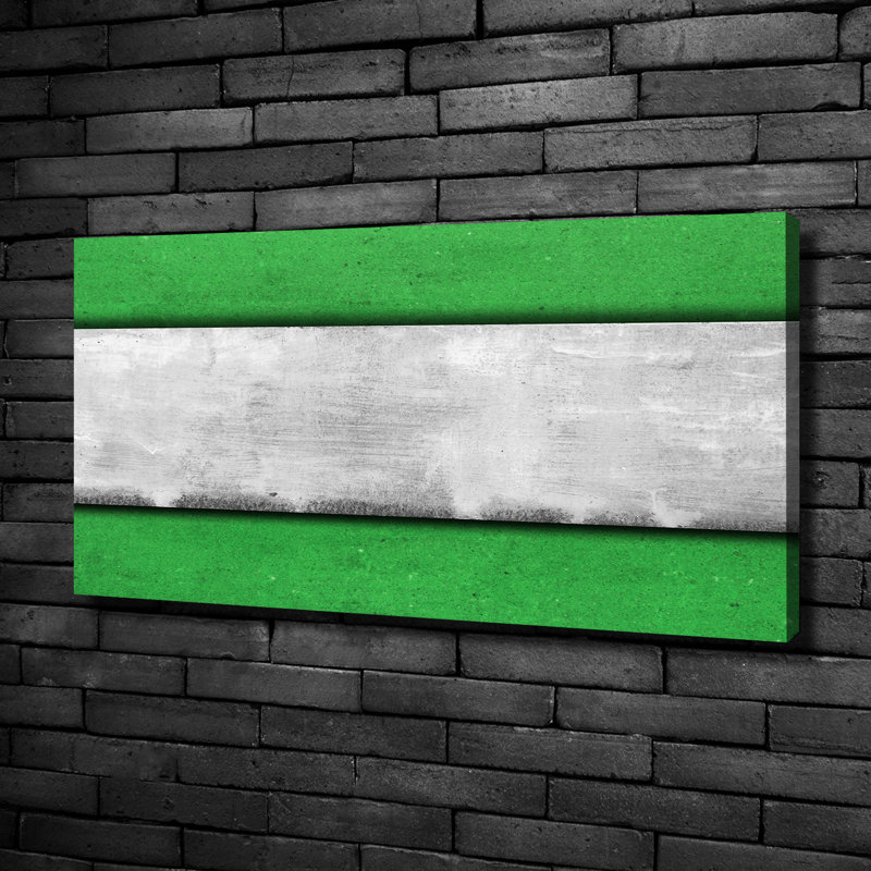 Green Wall - No Frame Print on Canvas
