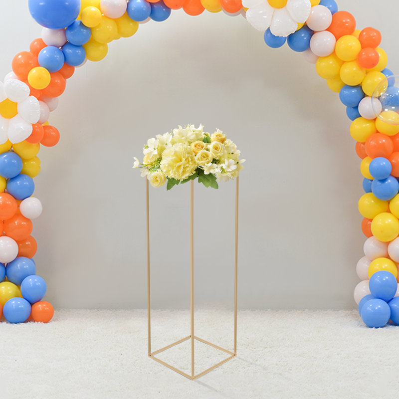 Metal Column Flower Stand, 39.4" H x 12.2" W x 12.2" D