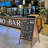 Double Side Wood A-Frame Chalkboard Sign Menu Display for Restaurant Business or Wedding-77943512