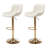 Garnich Swivel Upholstered Adjustable Heightcounter Stool With Metal Frame-273416112