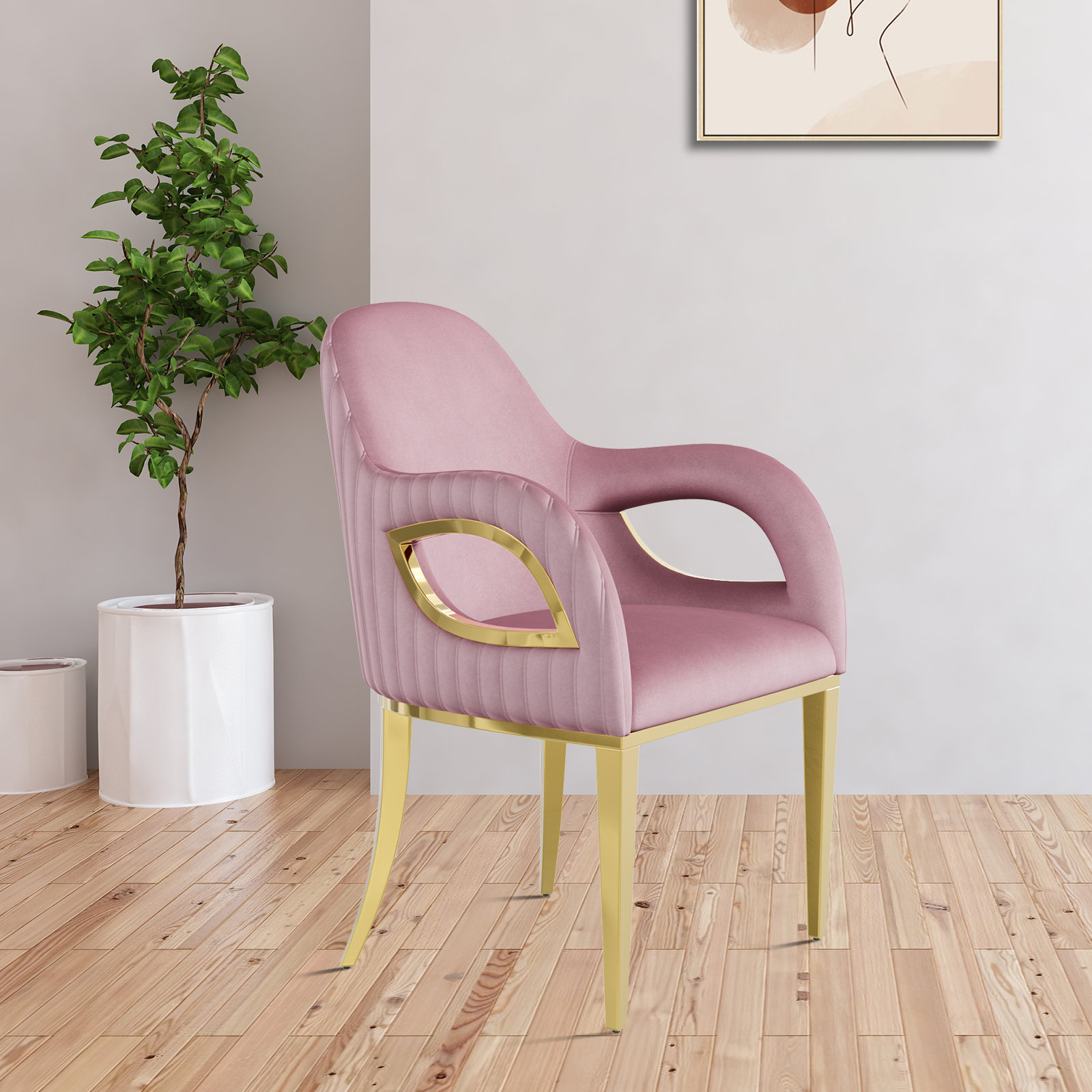 Everly Quinn Pink Dining Chairs Wayfair Canada
