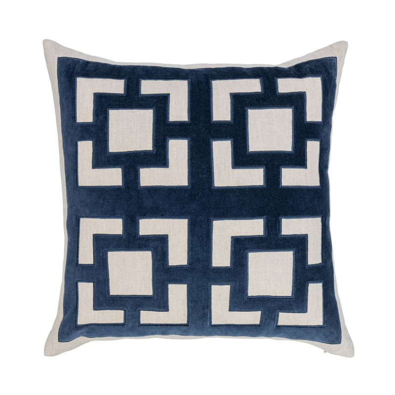 Corbin Pillow Cover & Insert, Blue, Square 22"
