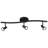 Cobra - 3-Light LED Wall or Ceiling Spotlight Bar - Black Finish - Replaceable LED