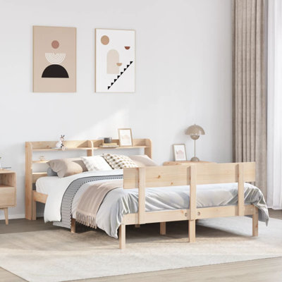 Solid Wood Storage Bed