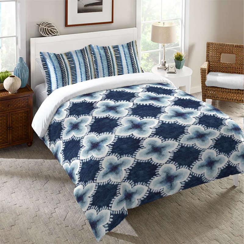 Housse de couette en microfibre Shibori, Housse de couette pour lit simple