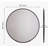 Adelina 30-Inch Round Metal Wall Mirror-118183666