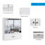 550mm W 600mm H Surface Framed Medicine Cabinet Mirror 3 Adjustable