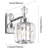 Modern Crystal Bathroom Vanity Light Fixture With K9 Crystal, E26 Bulb Compatible, UL Listed For Safety-889526803