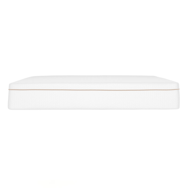 Queen White Gel Memory Foam Mattress with Quilted Jacquard Cover