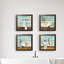«Vintage Bathaign and Sink Bathroom», ensemble d'impression d'art graphique-26198342-26198343