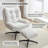 Jakirrah Upholstered Swivel Accent Chair with Ottoman-890605970