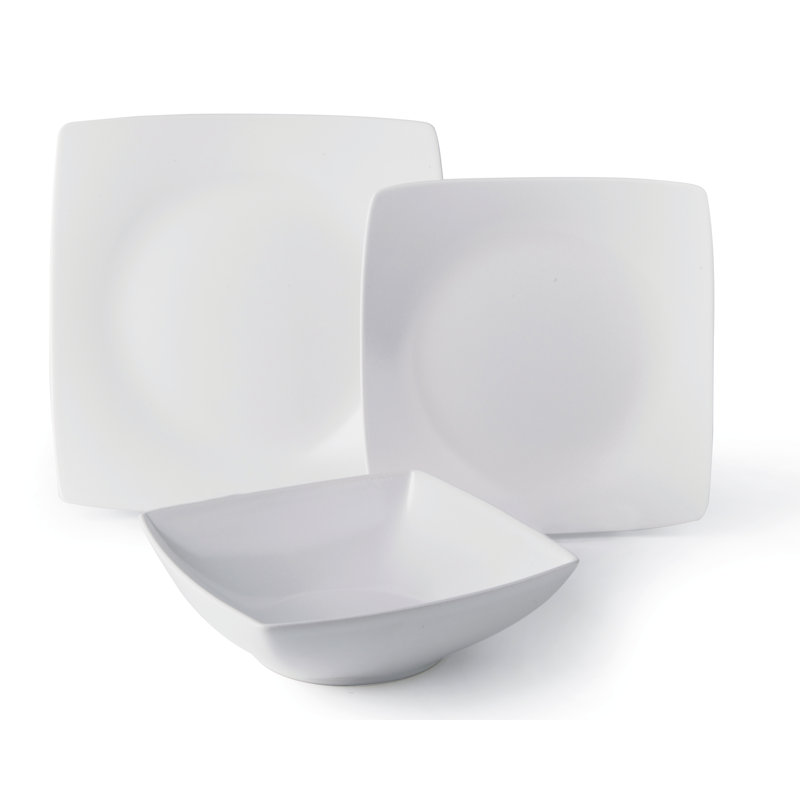 Shiny 18 Piece Dinnerware Set - Service for 6