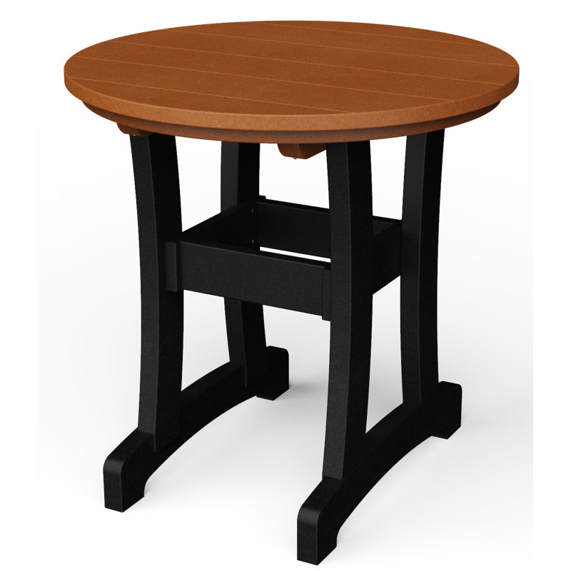 Table de salle à manger Stella, H 30 po x l 30 po x P 30 po, Cèdre / noir