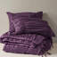 2 pièces d'édredon mauve simple / simple TG, en microfibre au design romantique, en microfibre brossée prélavée à la chaleur semblable à celle des nuages, avec motif à utiliser et attaches délicates, lavable à la machine, standard 100-126015695-126015691
