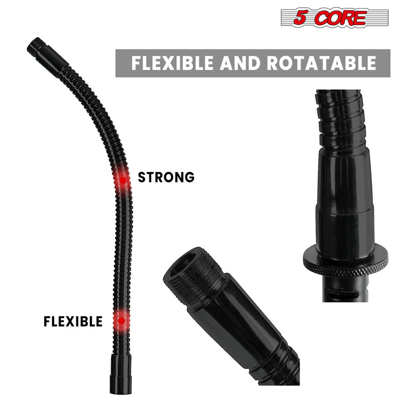 Support pour micro 5 fils + support pour téléphone Support pour micro sur pied + support pour tablette Trépied réglable