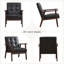 Fauteuil d'appoint classique avec accoudoirs et pieds en bois massif Chester-111682872-121633961