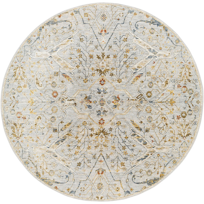 Maiorano Oriental Indoor Rug, Round 6'7"