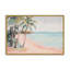 Waves and Palms Drift Framed Print