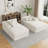 Boneless Upholstered Compression Double Sponge Chaise Boneless Cloud Sofa, Modern Sleeper Loveseat Chair For Living Room Bedroom Reading-117494355