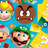 Mario Birthday Decorations Tableware,120pcs Mario Plates and Napkins Set