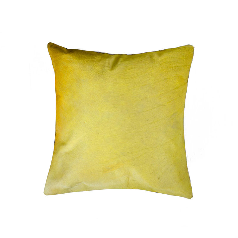 Throw Pillow, Yellow Plain, 18" H x 18" W