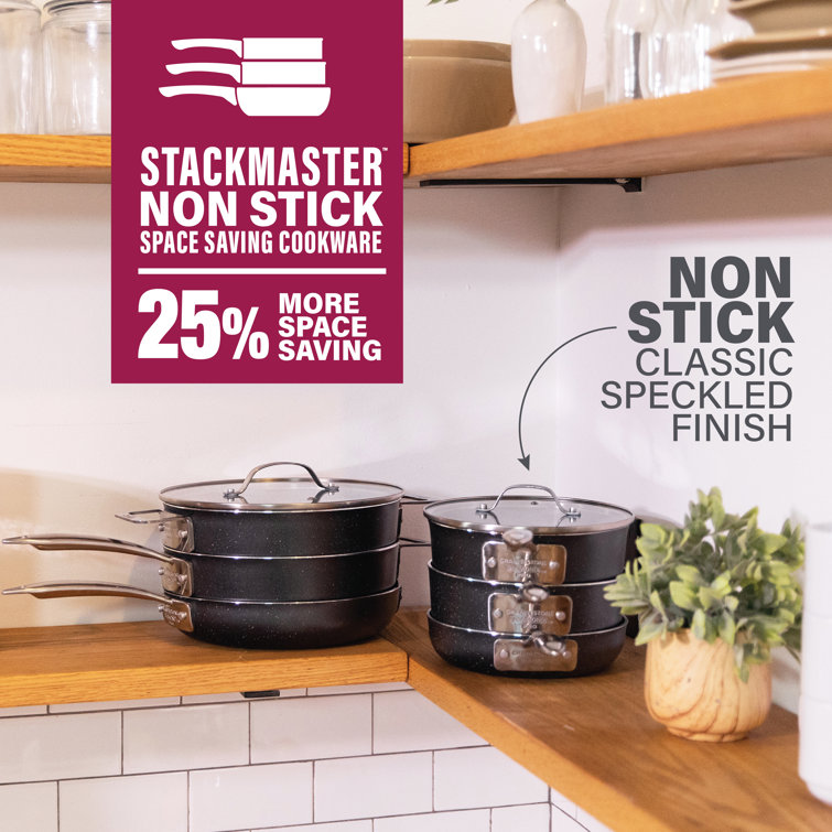 Granitestone 10-Piece Stackmaster Stackable Cookware Set