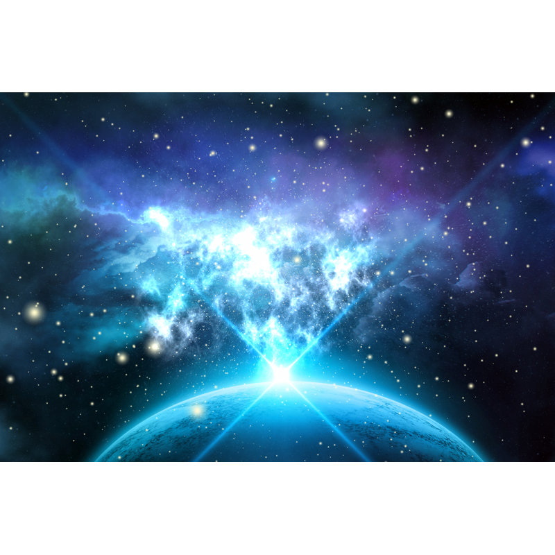 Galaxy by Akinbostanci - No Frame Art Prints on Canvas, 30cm H x 46cm W