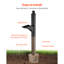 Mailbox Post In-Ground Aluminum Mailbox Post Kit with Plate 56x4x4in