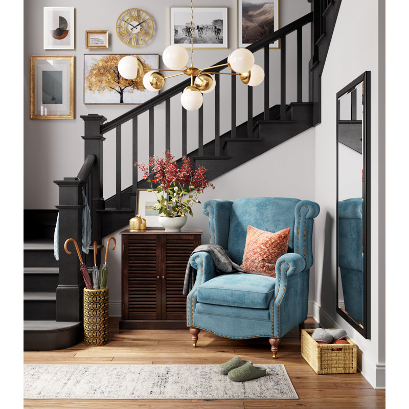 Clardy Upholstered Wingback Chair