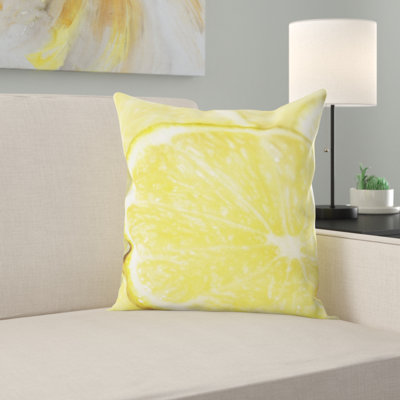 Housse et insert de coussin carré lime
