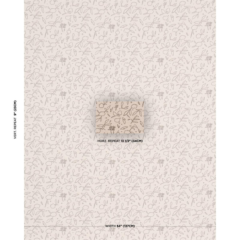 Tissu Schumacher X Caroline Z Hurley, Tanné